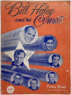 Lot 410 - BILL HALEY - SIGNED SONG BOOK.
