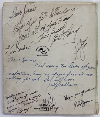 Lot 413 - BILL HALEY AND THE COMETS - SIGNED GET WELL SOON CARD.
