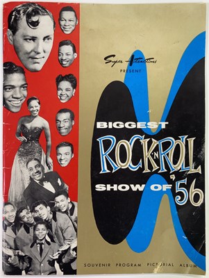Lot 416 - ROCK 'N' ROLL SHOW OF '56 PROGRAMME SIGNED BY BILL HALEY AND MANY ARTISTS.