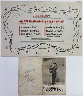 Lot 420 - BILL HALEY - ORIGINAL PRMOOTIONAL HANDBILL AND PROGRAMME SIGNED.