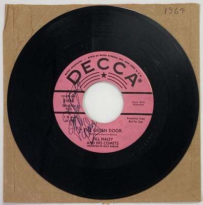 Lot 421 - BILL HALEY - SIGNED DECCA PROMO 7" SINGLE.