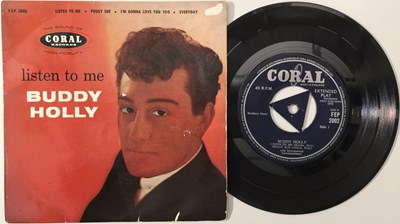 Lot 1006 - BUDDY HOLLY - LISTEN TO ME EP 7" (ORIGINAL UK 'NO GLASSES' RELEASE - FEP 2002).