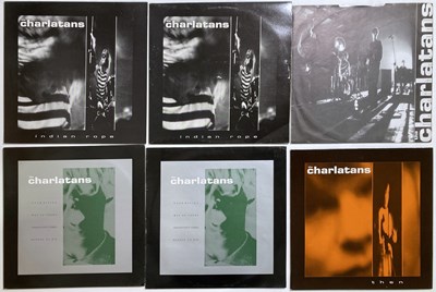 Lot 107 - THE CHARLATANS - VINYL PACK WITH COVER SLICKS.