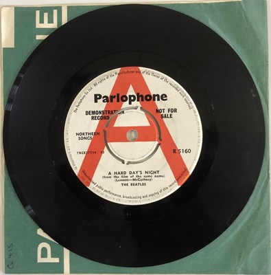 Lot 90 - THE BEATLES - A HARD DAY'S NIGHT - ORIGINAL UK PARLOPHONE 7'' DEMO (R 5160)