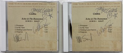 Lot 322 - ECHO AND THE BUNNYMEN - SIGNED TOWN HOUSE CDS.