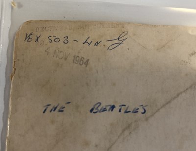 Lot 92 - THE BEATLES - THE BEATLES FOR SALE - ORIGINAL UK PARLOPHONE SINGLE SIDED TEST PRESSING (SIDE 1, XEX 503-4N)