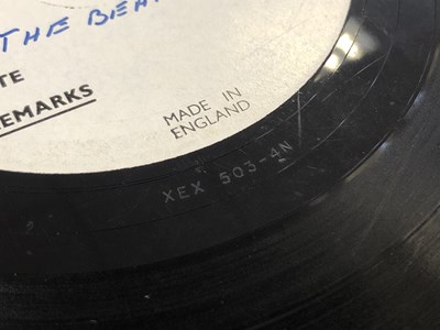 Lot 92 - THE BEATLES - THE BEATLES FOR SALE - ORIGINAL UK PARLOPHONE SINGLE SIDED TEST PRESSING (SIDE 1, XEX 503-4N)