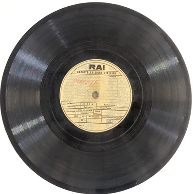Lot 93 - THE BEATLES - RAI RADIOTELEVISIONE ITALIANA 12'' ACETATE RECORDING - NO REPLY/PS I LOVE YOU