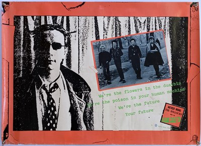 Lot 475 - THE SEX PISTOLS - FLOWERS IN THE DUSTBIN NMTB US POSTER.