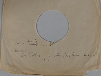 Lot 94 - THE BEATLES/THE BEAT BROTHERS - MY BONNIE/WHY (1961 SINGLE SIDED 78RPM GERMAN DEUTSCHE GRAMMOPHON ACETATE RECORDING)