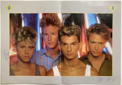 Lot 331 - DEPECHE MODE  - TWICE SIGNED CONCERT PROGRAMME.