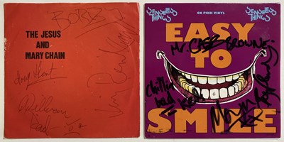 Lot 335 - JESUS AND MARY CHAIN - SIGNED 7" SINGLE/SENSELESS THINGS SIGNED 7".