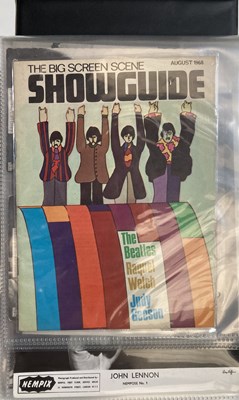 Lot 541 - THE BEATLES - AN ALBUM WITH ORIGINAL POSTCARDS.