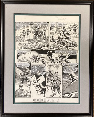 Lot 10 - 1985 JUDGE DREDD IAN GIBSON ORIGINAL STRIP