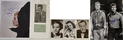 Lot 110 - CLASSIC FILM STARS SIGNED