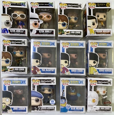 Lot 560 - THE BEATLES / POP CULTURE - FUNK POP FIGURINES.