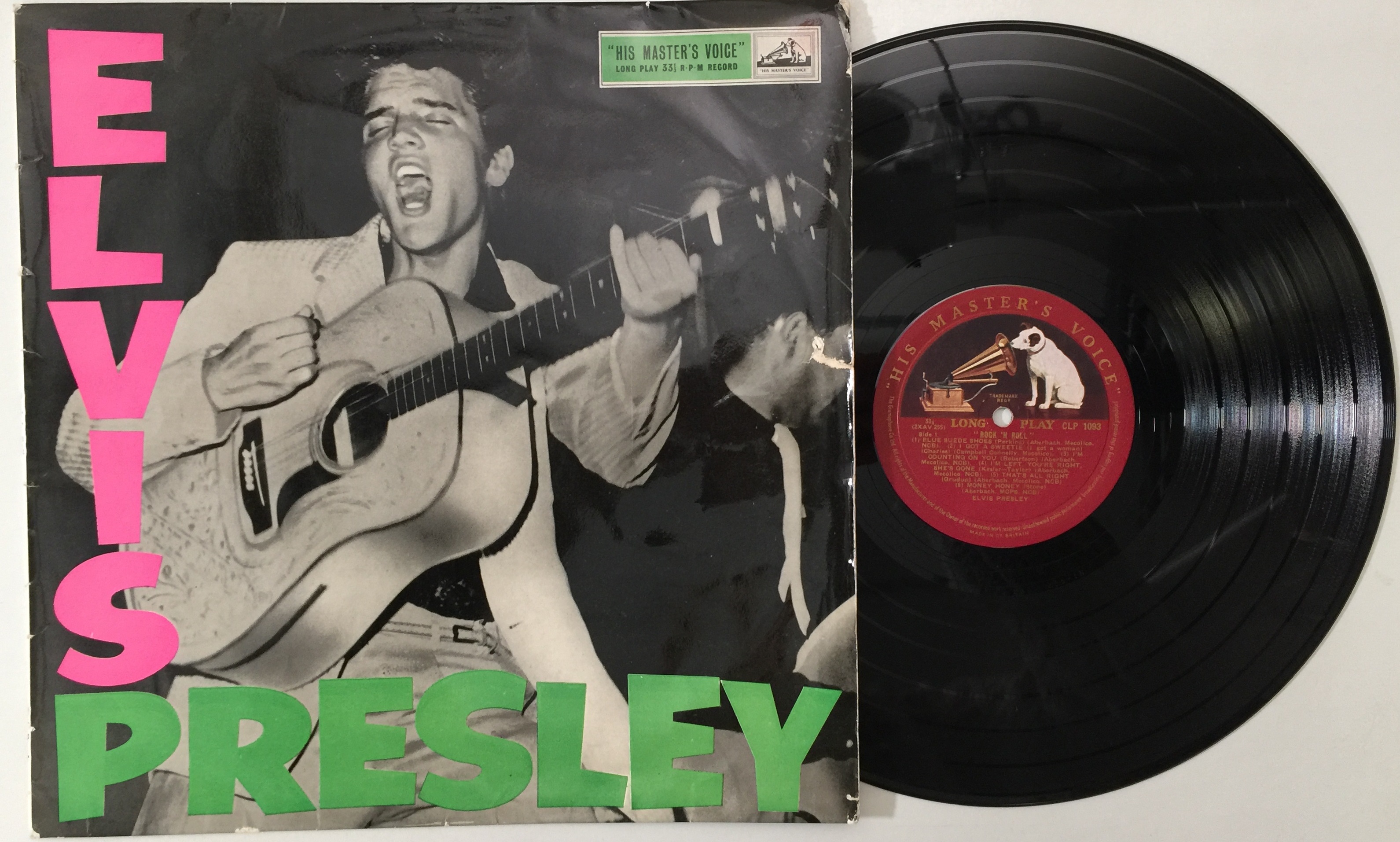 Elvis PRESLEY★Rock 'N' Roll UK HMV オリジナル Lot 1136 - ELVIS PRESLEY - ROCK N ROLL LP (UK RED/
