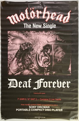Lot 259 - MOTORHEAD - DEAF FOREVER BILLBOARD POSTER.