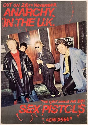 Lot 413 - THE SEX PISTOLS - EMI 'MUSIC TALK' MAGAZINE WITH RARE ANARCHY ORDER SHEET AND ADVERT.