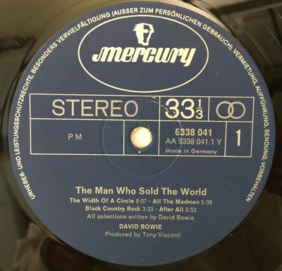 Lot 2 - DAVID BOWIE - THE MAN WHO SOLD THE WORLD LP - GERMAN 1972 (6338 041D)
