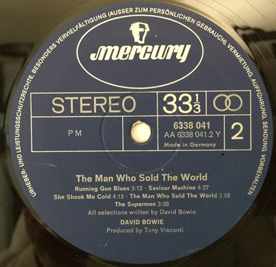 Lot 2 - DAVID BOWIE - THE MAN WHO SOLD THE WORLD LP - GERMAN 1972 (6338 041D)