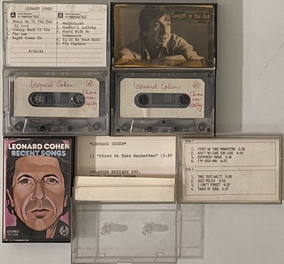 Lot 44 - LEONARD COHEN - DEMOS & STUDIO CASSETTES