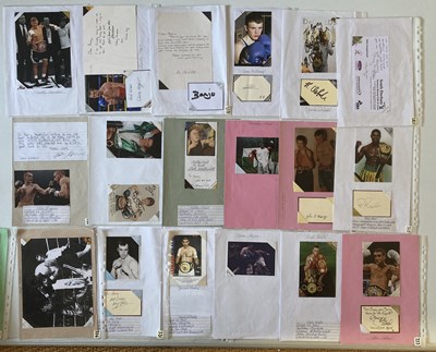 Lot 161 - SPORTS AUTOGRAPHS - WORLD AND BRITISH BOXERS