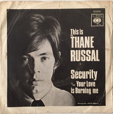 Lot 57 - THANE RUSSAL & THREE - SECURITY/ YOUR LOVE IS BURNING 7" (BEAT/ MOD - CBS 202049)