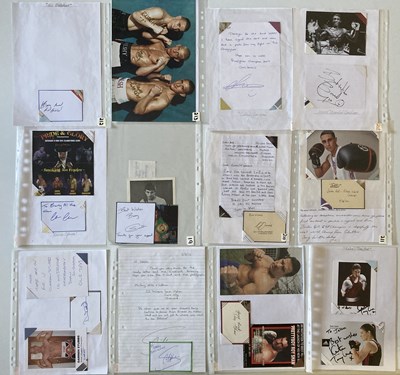 Lot 162 - SPORTS AUTOGRAPHS - WORLD AND BRITISH BOXERS