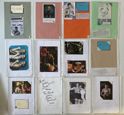 Lot 163 - SPORTS AUTOGRAPHS - WORLD AND BRITISH BOXERS