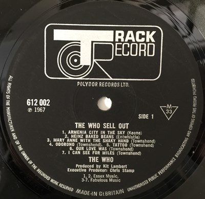 Lot 73 - THE WHO - THE WHO SELL OUT LP (UK ORIGINAL WITH POSTER - TRACK 612 002)