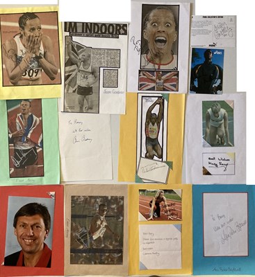 Lot 170 - SPORTS AUTOGRAPHS - ATHLETICS STARS