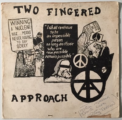 Lot 137 - TWO FINGERED APPROACH - MY WORLD WAR ALBUM 7" (VIRUS RECORDS - A-M 026)
