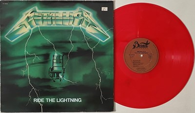 Lot 967 - METALLICA - RIDE THE LIGHTNING LP (PRIVATE RED VINYL PRESSING)