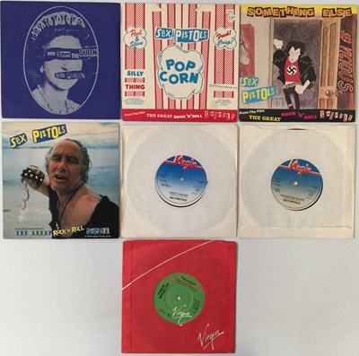 Lot 180 - SEX PISTOLS - 7" COLLECTION PLUS NMTB LP (WITH SUBMISSION)