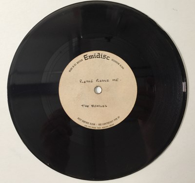 Lot 122 - THE BEATLES - PLEASE PLEASE ME 7" - UK EMIDISC ACETATE RECORDING