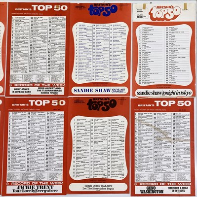 Lot 51 - ORIGINAL 1960s RECORD CHART POSTERS INC BEATLES #1.
