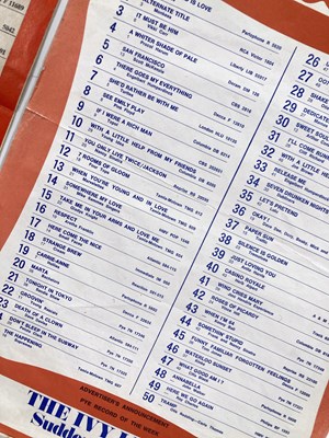 Lot 26 - ORIGINAL 1960s RECORD CHART POSTERS FOR BEATLES #1.