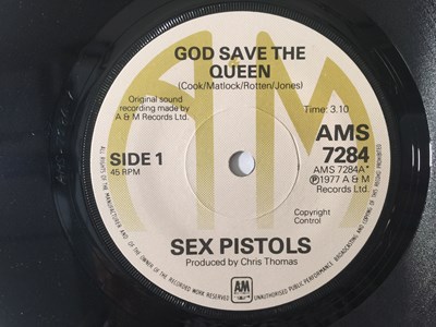 Lot 350 - SEX PISTOLS - GOD SAVE THE QUEEN 7" - ORIGINAL UK A&M COPY (AMS 7284)