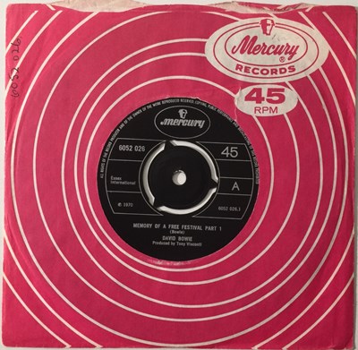 Lot 24 - DAVID BOWIE - MEMORY OF A FREE FESTIVAL PARTS 1 & 2 7" (UK MERCURY - 6052 026)