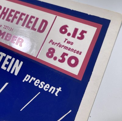 Lot 240 - THE BEATLES - AN ORIGINAL POSTER FOR THE GAUMONT, SHEFFIELD 1965.