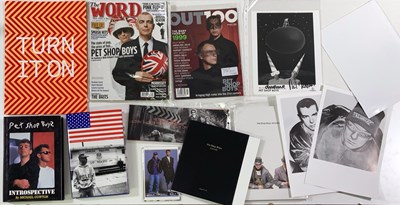 Lot 58 - PET SHOP BOYS - MEMORABILIA INC SIGNED ITEMS.