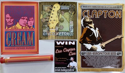 Lot 183 - ERIC CLAPTON / CREAM POSTERS.