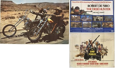 Lot 32 - UK QUAD POSTERS - SAND PEBBLES / DEER HUNTER