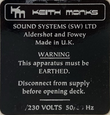 Lot 2 - KEITH MONKS RCM-MKII (THE CLASSIC) RECORD CLEANER.