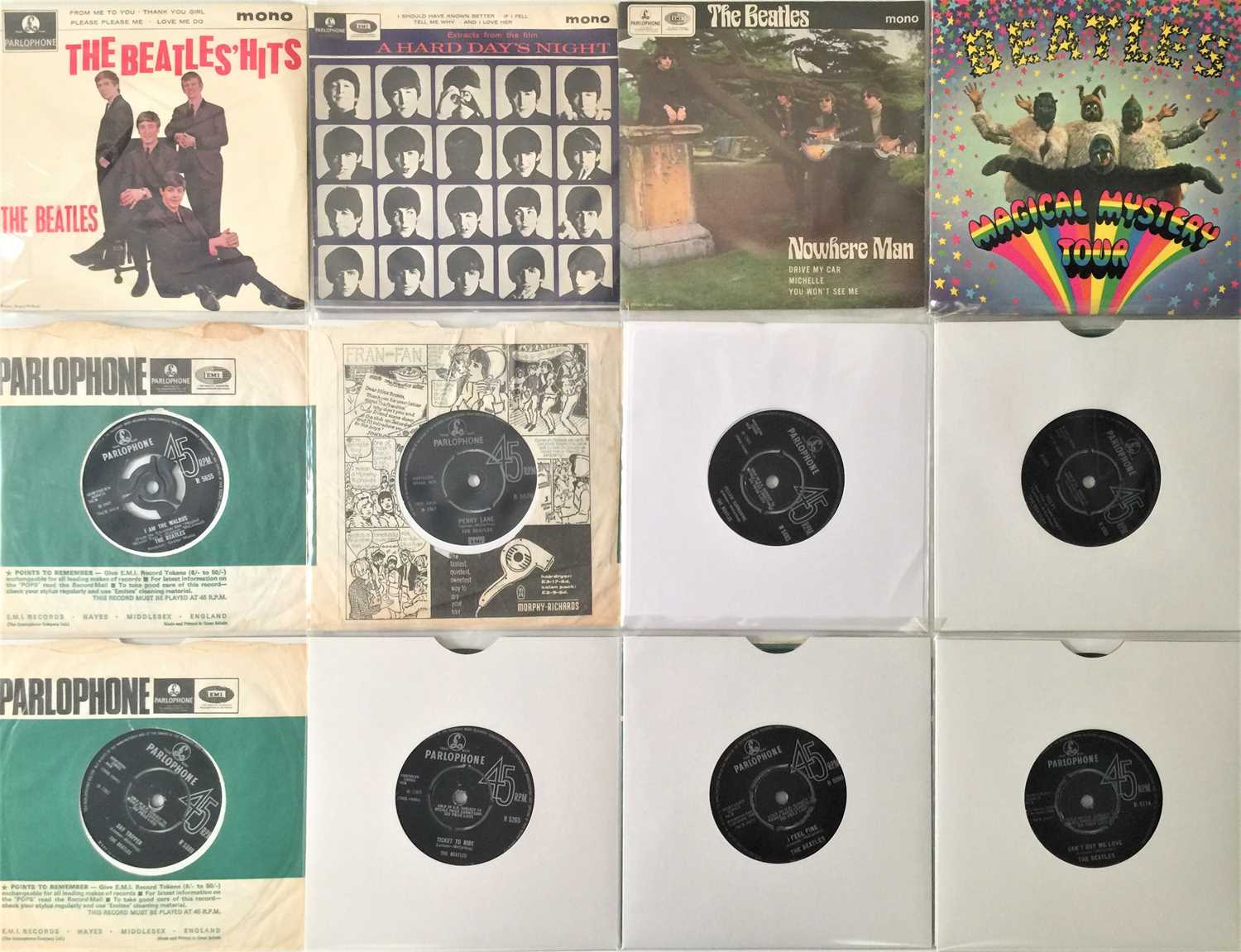 Lot 8 - THE BEATLES - 7"/ EPs COLLECTION