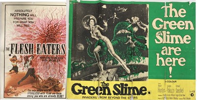 Lot 34 - GREEN SLIME UK QUAD / FLESH EATERS 1964 POSTERS