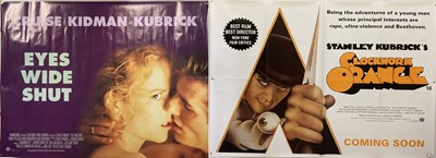 Lot 43 - STANLEY KUBRICK - EYES WIDE SHUT / CLOCKWORK ORANGE UK QUAD POSTER