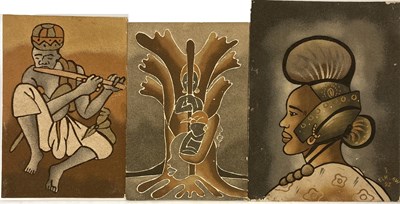 Lot 14 - SENEGALESE SAND PAINTINGS