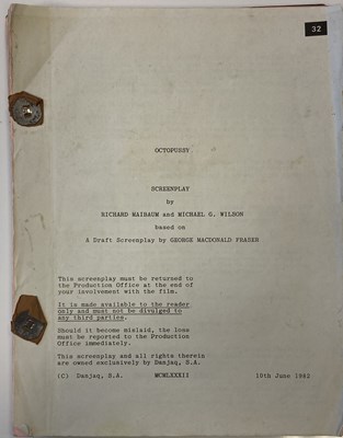 Lot 55 - JAMES BOND OCTOPUSSY SCREENPLAY
